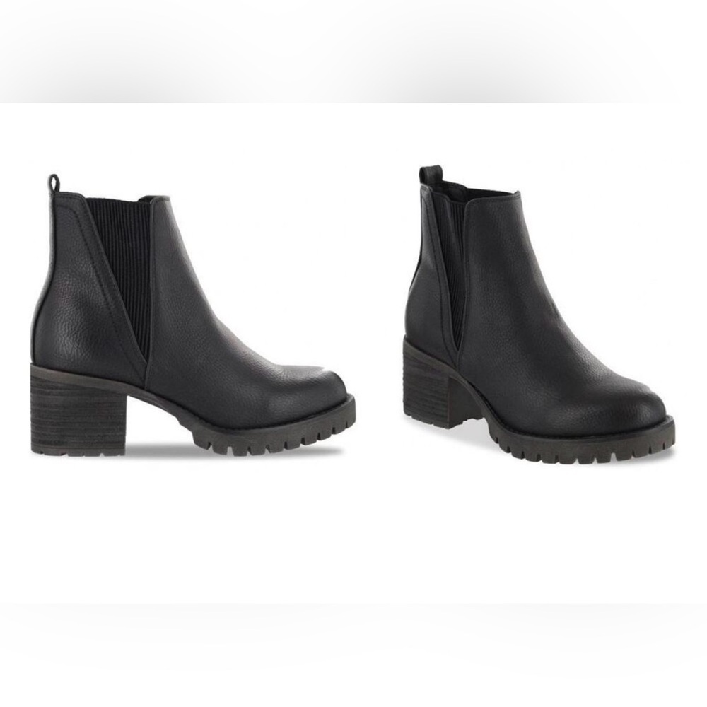 MIA Black Chunky Heel Jody Bootie in Black Women’s size 9 - Picture 8 of 14